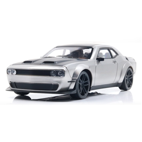 

1:16 Large Inertia Plastic Model Car Toy Pickup Car Ornament Boy Toy, Color: Challenger Silver