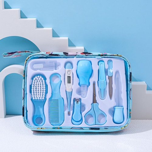 

10pcs/set Blue JR-6014 Children Cleaning Care Set Maternal and Baby Grooming Supplies Care Tools