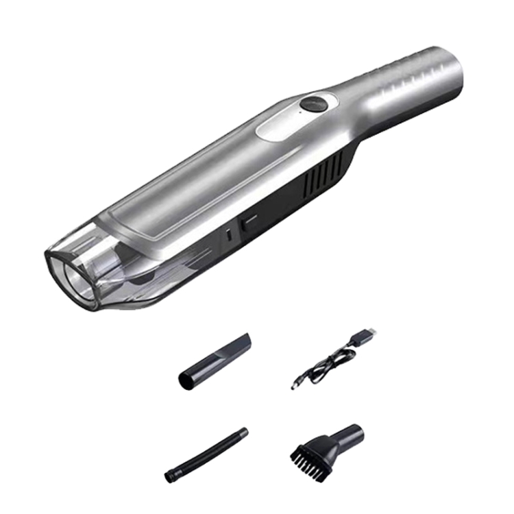 

YX3560 Handheld Small Straight Handle Car Wireless Vacuum Cleaner, Style: Basic (Silver)