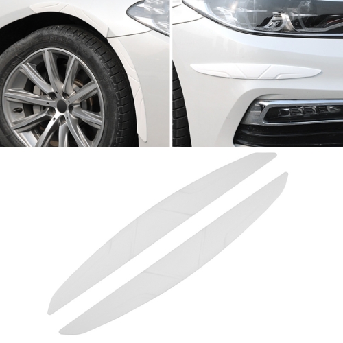 Bumper Wheel Eyebrow Silikon Universal Auto Antikollisionsstreifen (7754  Weiß)