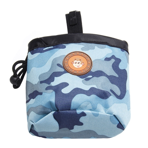

Multifunctional Pet Training Camouflage Snacks Bag Portable Dog Walking Belt Bag(Blue)