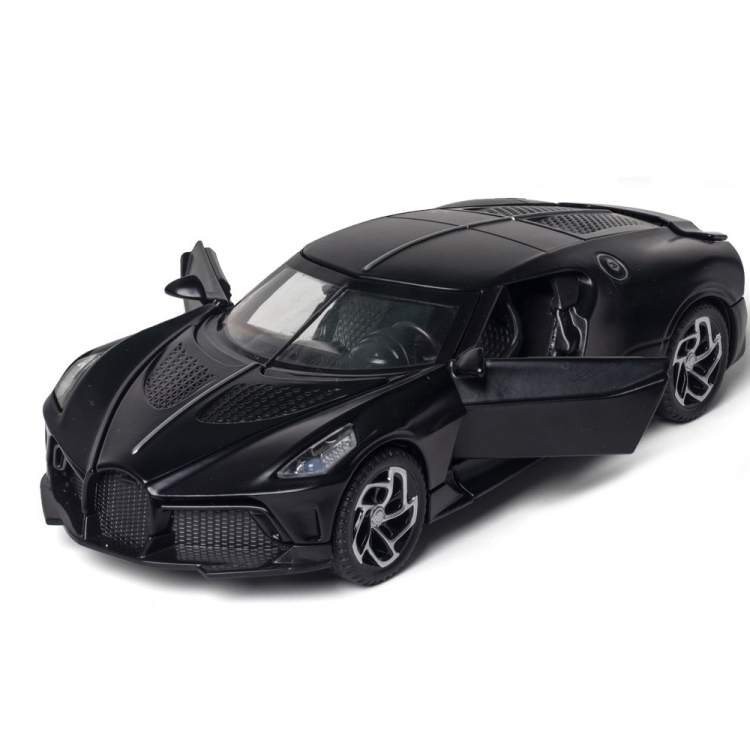 

1:32 Alloy Sports Car Model With Sound And Light Boy Toy Car Decoration(Scrub Black)