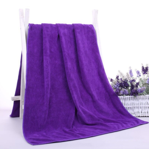 

80x180cm Nano Thickened Large Bath Towel Hairdresser Beauty Salon Adult With Soft Absorbent Towel(Dark Purple)