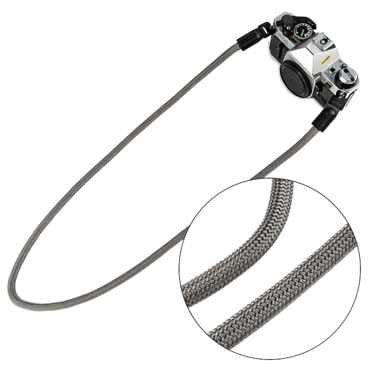 Climbing Rope Cameradslr Strap Climbing Rope Camera Strap SLR Camera Retro Wearable Shoulder Strap(Black)