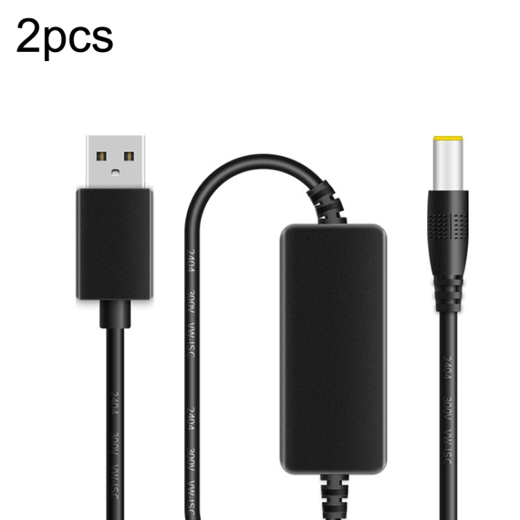 

2pcs DC 5V To 12V USB Booster Cable Mobile Power Monitoring Power Cord