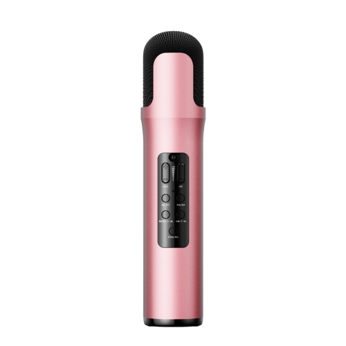 

K8 Live Sound Card Microphone Mobile Phone Wireless Bluetooth Speaker(Pink)