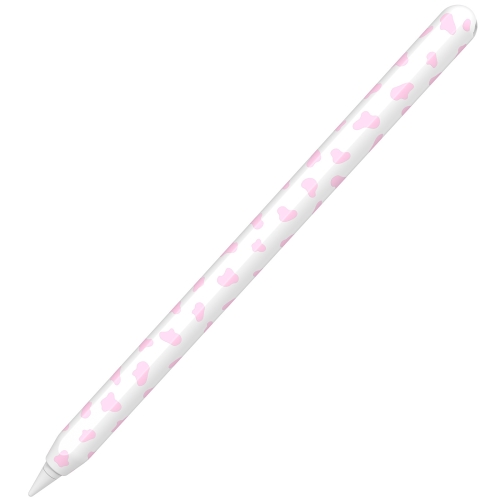 

For Apple Pencil 2 AhaStyle PT65CW Silicone Pen Case Milk Cow Patterned Stylus Case(Pink)