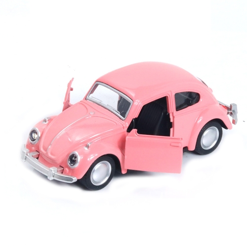 

1:36 Beetle Classic Car Open Door Alloy Car Model Pull Back Children's Toy Car(Deep Pink)