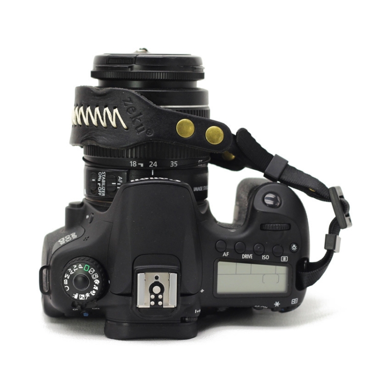 

Zeku Retro Leather SLR Wristband Anti-drop Camera Wrist Strap without Camera(Black)