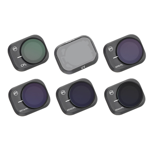 

For DJI Mini 3 Pro RCSTQ PL Filters Drone Accessoires 6 In 1 UV+CPL+ND/PL 8/16/32/64
