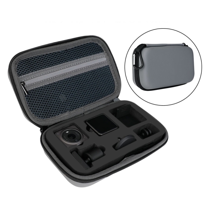 

For DJI Action 2 RCSTQ Action Camera Hard Case Accessory Bag(Silver Gray)