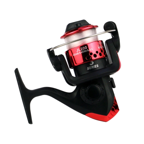 

YUMOSHI JL200 Spinning Reel With Line(Electroplated Red)
