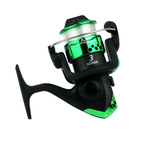 

YUMOSHI JL200 Spinning Reel With Line(Electroplated Green)