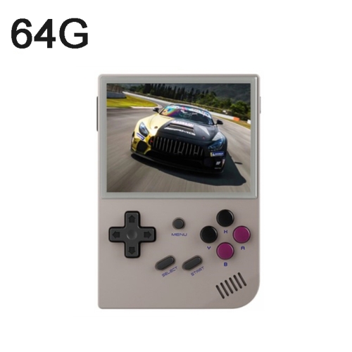 ANBERNIC RG35XX 3.5-inch Retro Handheld Game Console Open Source Game Player 64G 5000+ Games(Grey)