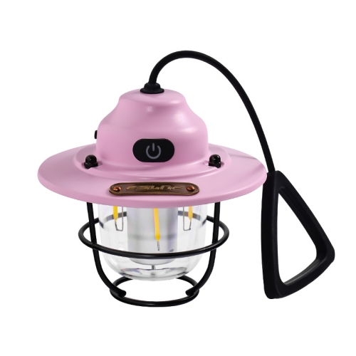 

Outdoor Lighting Camping Light USB Rechargeable Horse Lantern(Pink)