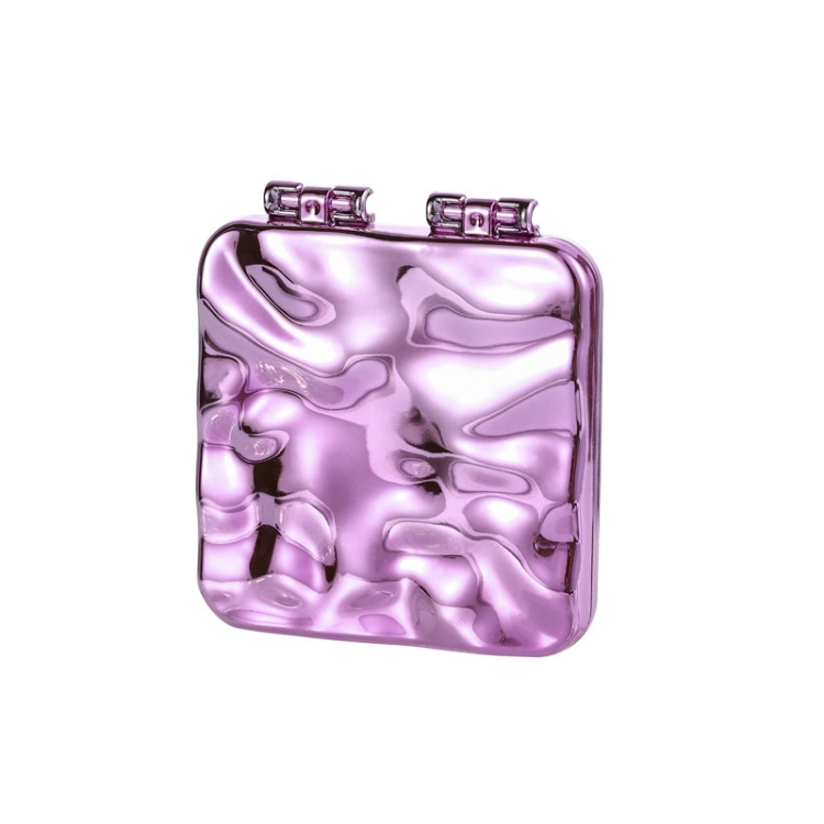 

Desktop Mini Electroplating Makeup Double-sided Mirror For Ladies(Purple)