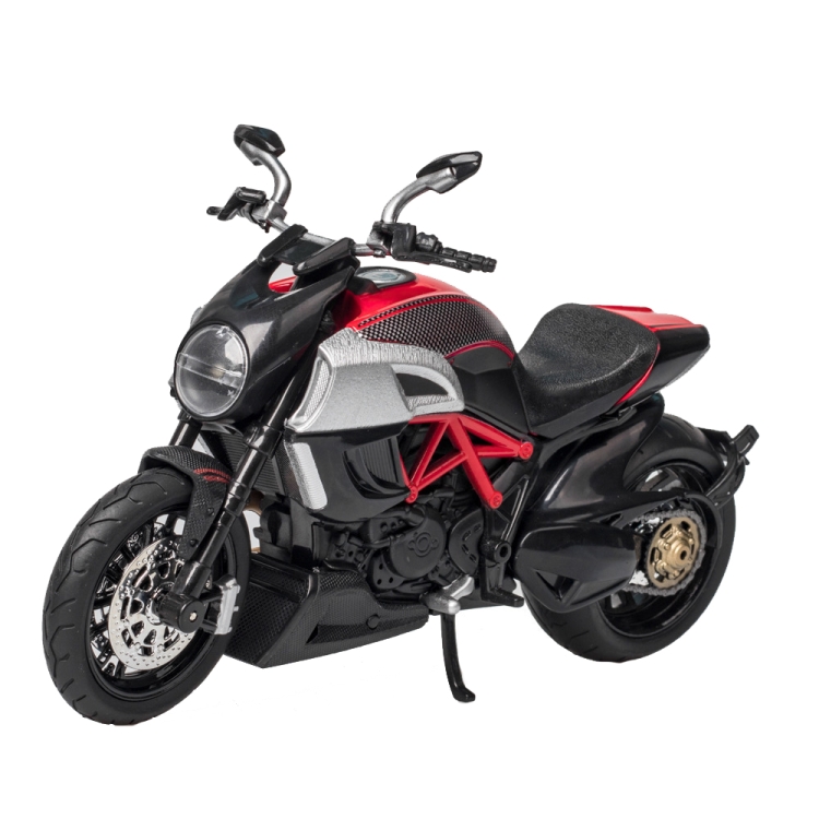 

1:12 Simulation Land Sound Motorcycle Model Children Toys(Black Red)