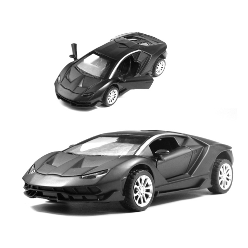 

1:36 Simulation Alloy Sports Car Model Children Toy Car Baking Cake Decorative Ornament(Matte Black)