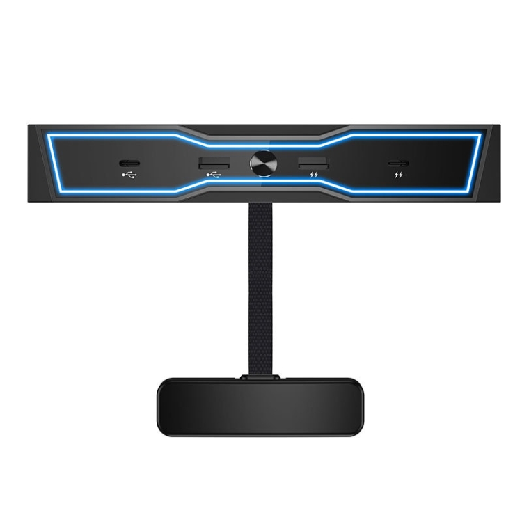

For Tesla Model3/Y USB Docking Station 2 to 4 HUB Converter(Black)