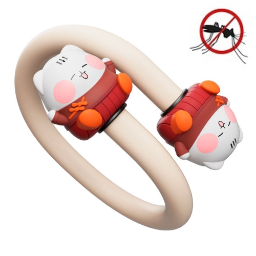 ICARER FAMILY SH2282 Cartoon Silicone Kids Outdoor Mosquito Repellent Bracelet(Champagne Gold)
