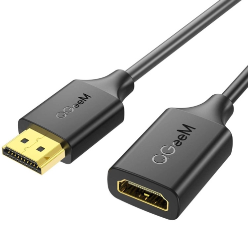 

QGeeM QG-HD19 4K HDMI 2.0 Extension Cable Supports 3D, HD, 2160p, Compatible With Roku Fire Stick 1m Length