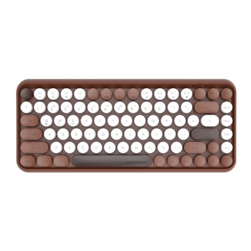 

Ajazz 308I 84 Keys Tablet Computer Notebook Home Office Punk Bluetooth Keyboard(Milk Tea Color)