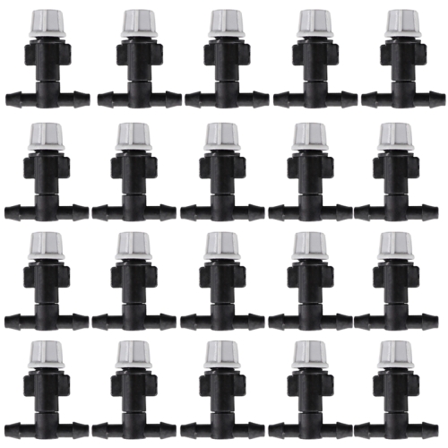 

20pcs TF-118 Gardening Irrigation Drip Irrigation System Set Accessories Both Sides Connection 4/7mm Capillary (Gray)