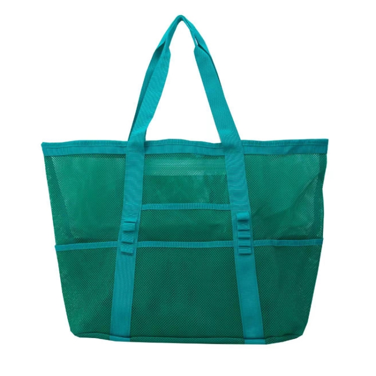 Bolsa de playa de malla de gran capacidad para nadar (verde) - Main Image