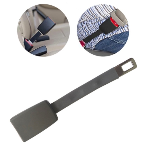 25cm Car Seat Belt Extension Snap Button, Color: Grey soft close toilet seat grey oval