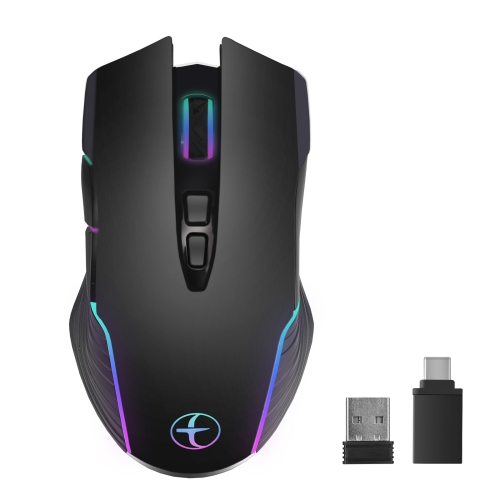 E50 2.4G Wireless Mouse Jiggler Portable Cordless Mouse With 7 Keys(Black) razer huntsman v2 104 keys wired mechanical keyboard with pbt keycaps sound dampening foam linear optical switches