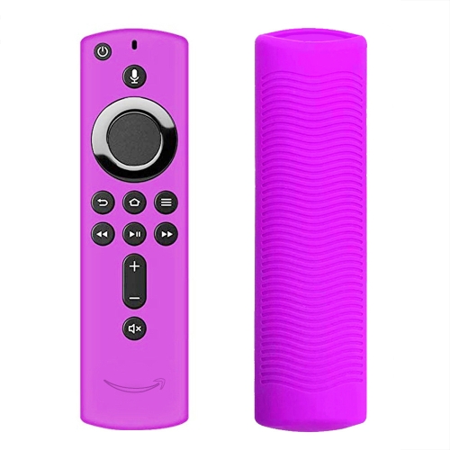 

Y1 2pcs For Amazon Fire TV Stick 4K 2nd Gen Remote Control Anti-Fall Silicone Protective Case(Purple)