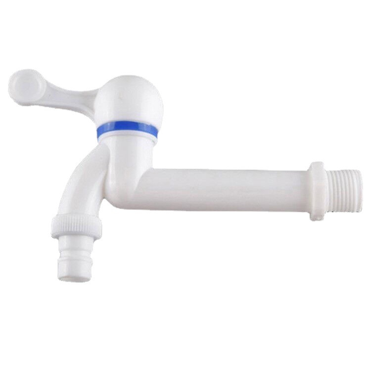 

Plastic Single Cooler Faucet Wall Mounted Washing Machine Faucet(1/ 2 inch)