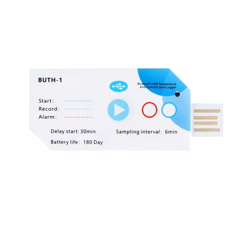 

Temp013 Temperature Humidity Bluetooth APP Connect Medical Warehouse Cold Chain Transport USB Data Recorder