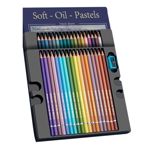 36 couleurs de crayons de couleur gras brillants Studio Special Set Morandi