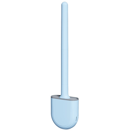 

Soft Rubber Toilet Brush Clamp No Dead Space Cleaning Brush, Size: Leakage(Ice Blue)