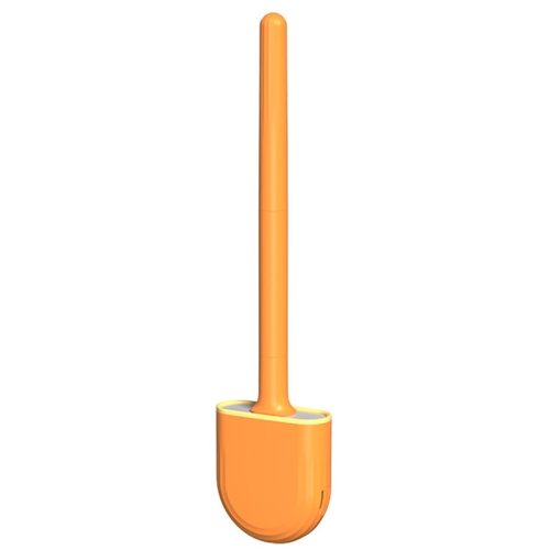 

Soft Rubber Toilet Brush Clamp No Dead Space Cleaning Brush, Size: Leakage(Vitality Orange)