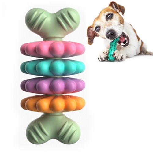 

BG5051 Pet Chew Toys Bone Shape Dog Teething Sticky, Style: 4 Petals(Green)