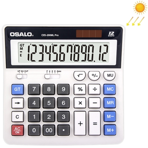 OSALO Calcolatrice da tavolo a 12 cifre Calcolatrice a doppia
