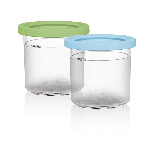 For Ninja NC299AMZ NC300 Ice Cream Storage Containers with Lids, Speci: 2 Cups for mason jars wide mouth flip top lid airtight leak proof reusable canning lids size diameter 86mm random color