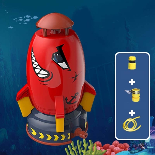 

Outdoor Yard Sprinkler Rocket Toy With 3m Hose Undersea