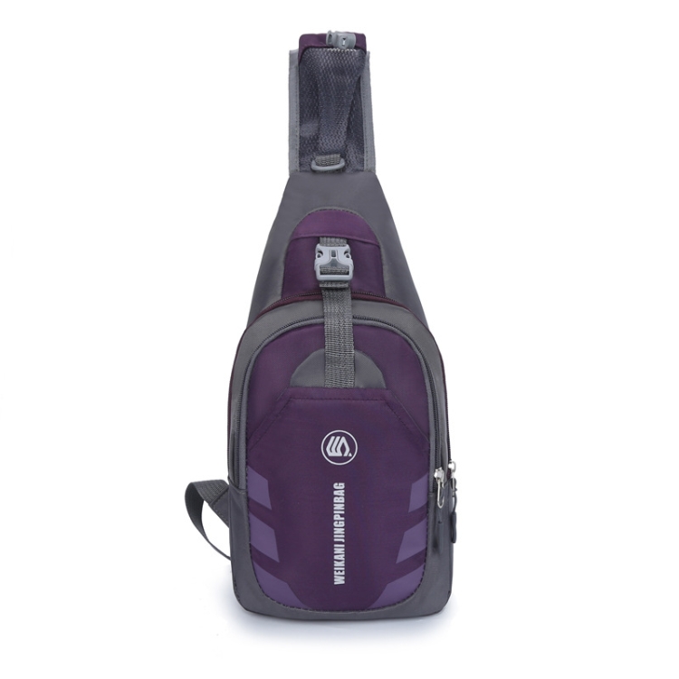 

WEIKANI Single Shoulder Diagonal Mini Chest Bag Outdoor Sports Bag(Purple)