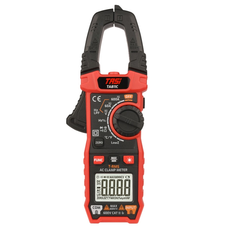 

TASI TA811C Clamp Meter High Accuracy AC DC Voltage Ammeter