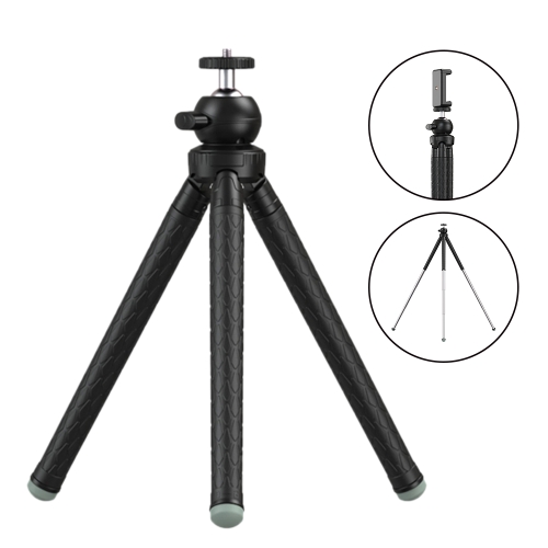 

APEXEL APL-JJ09 Mobile Selfie Live Streaming Portable Stretch Telephoto Tripod(Black)