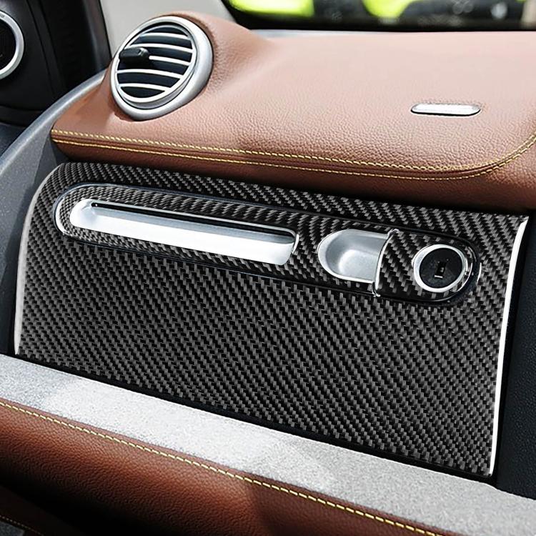 

For 2011-2015 Benz Smart Fortwo Right-hand Drive 3pcs /Set Glove Box Sticker(Black)