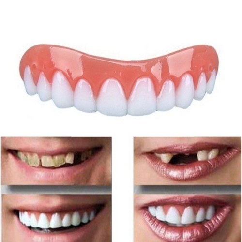 Beauty Tool False Teeth Instant Smile Comfort Fit Flex Fake Tooth Cover 10pcs lot carbon steel color zinc golden nuts pitch 1mm fine teeth hex nut thin flat screw cap nutsfor m6 m8 m10 m12 m14 m16 1mm