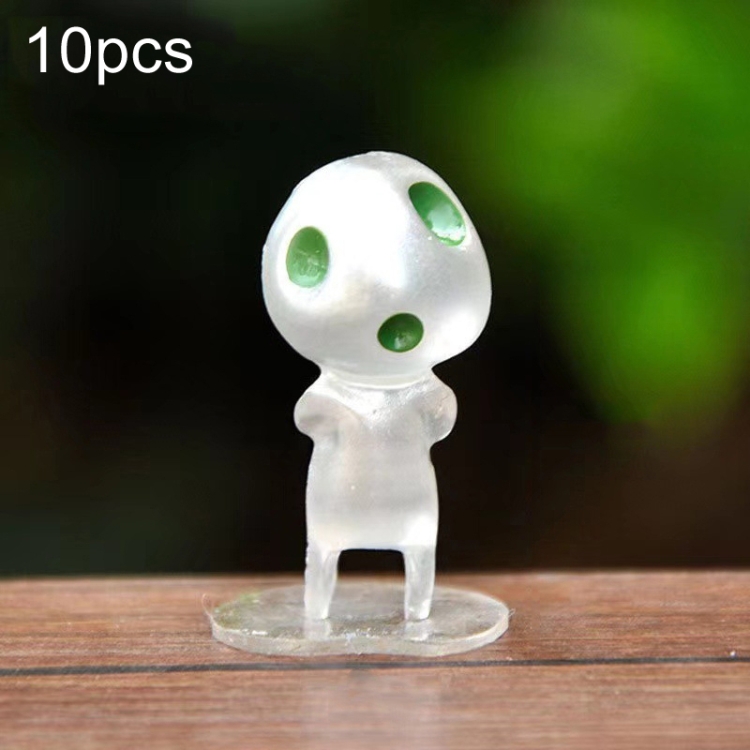 

10pcs No. 9 Halloween Alien Ghost Micro Landscape Ornament(Green Light)
