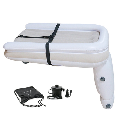 

Outdoor Travel Baby Inflatable Bed Children Car Rear Folding Bed Aircraft Inflatable Mattress, Color: Gray+CN Plug Inflatable Pump+Storage Bag+Seat Belt