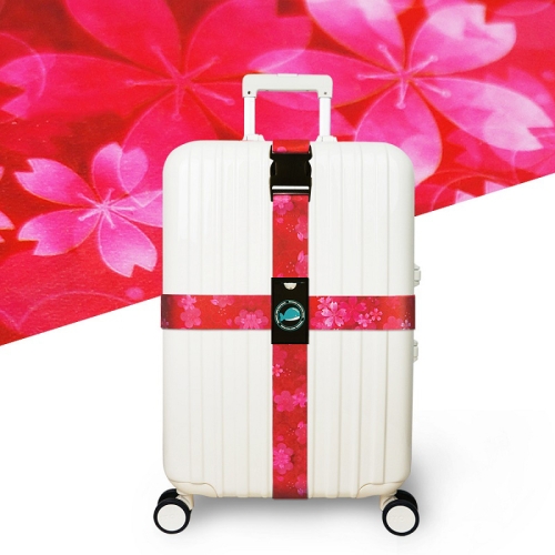 

2pcs Cross Luggage Strap Without Combination Lock(Romantic Cherry Blossom)