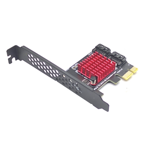 

PCI-E 1X GEN3 To SATA3.0 Expansion Card 2 Ports 6Gbps Transfer Expansion IPFS Hard Disk
