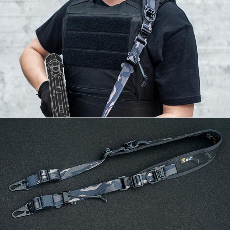 

Quick Release 1000D Messenger Rope Functional Modular Expandable Single Shoulder Strap(Dark Night)